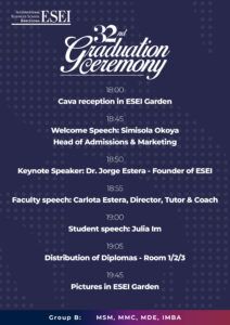 graduation ceremony schedule