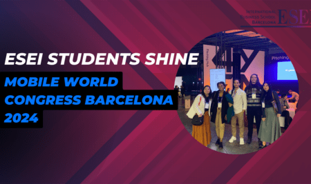 De toegangspoort tot mondiale kansen: ESEI-studenten schitteren op Mobile World Congress Barcelona 2024